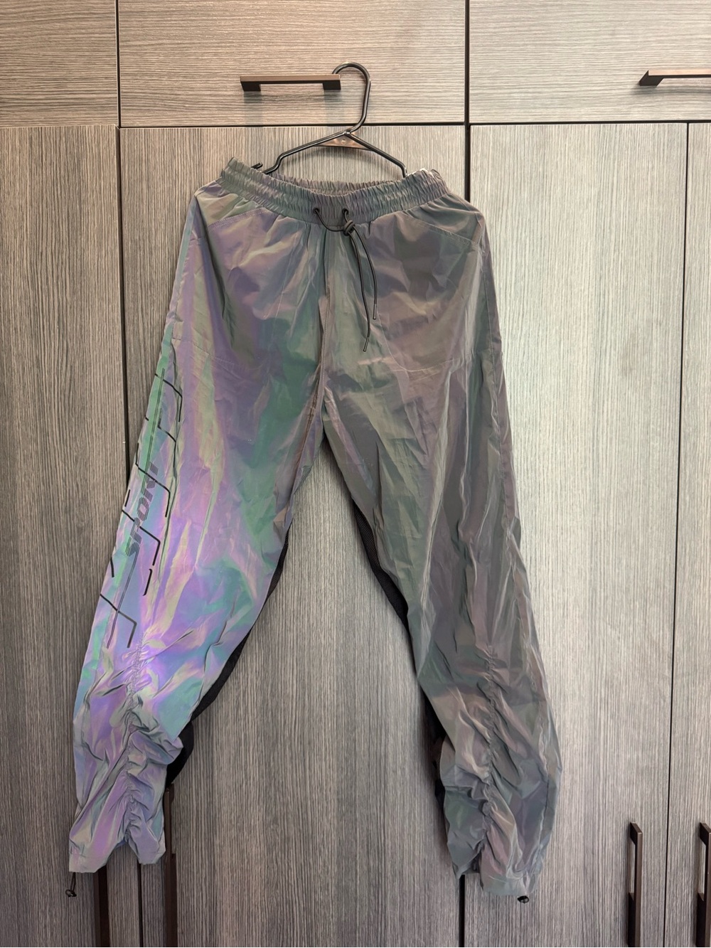 Kith Iridescent Gray Jogger Pants with Subtle Rainbow Sheen